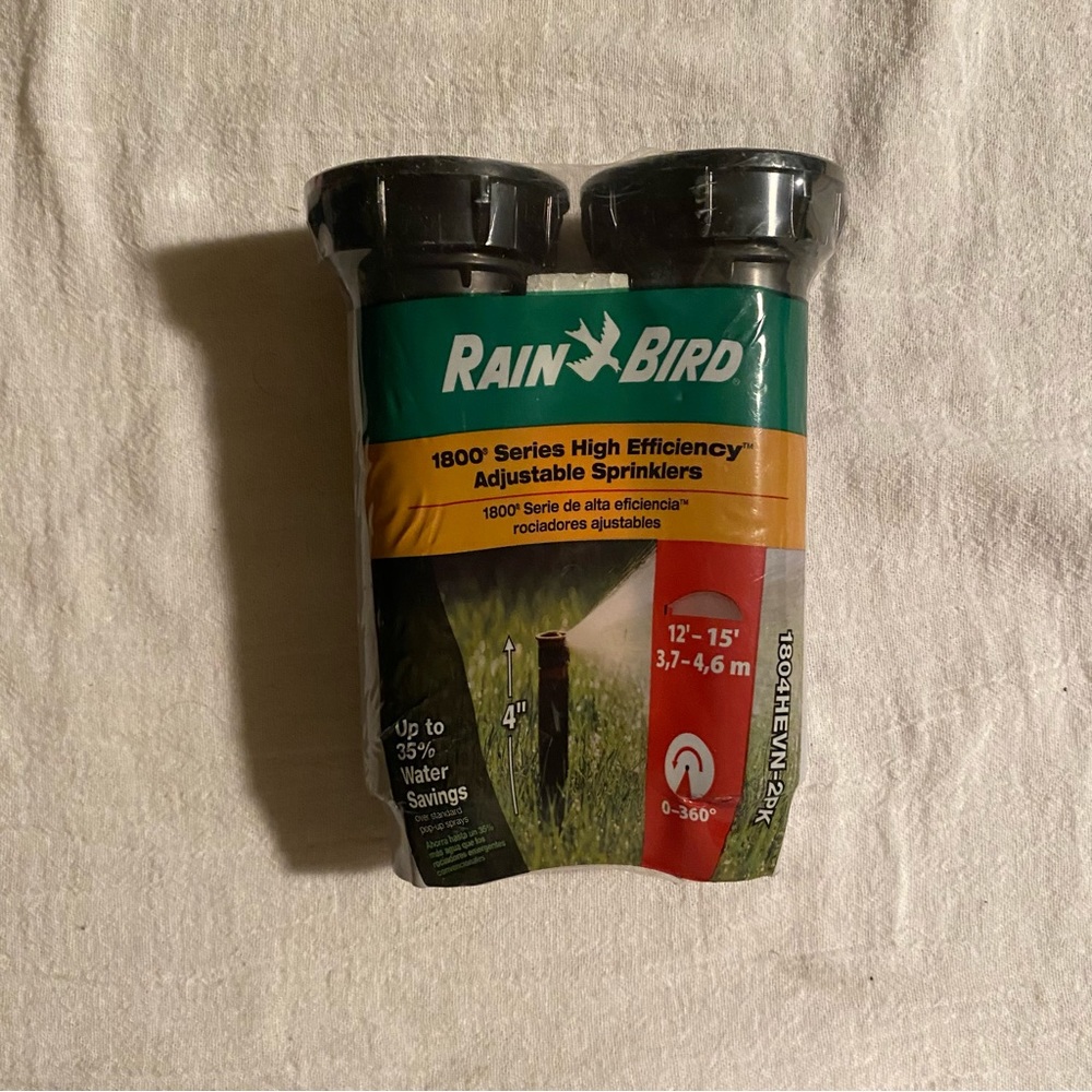-Rain Bird 1800 Series High Efficiency Adjustable Sprinklers 1804HEVN 2 Pack